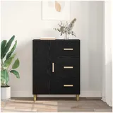 vidaXL Sideboard 34 x 69,5 x 90 cm Schwarz