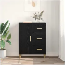 vidaXL Sideboard 34 x 69,5 x 90 cm Schwarz