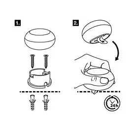 Wagner WAGNER® design yourself EH 5176 Türstopper Zinkdruckguss, Kautschuk Ø 5,4 cm