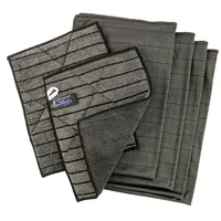 AQUA CLEAN Black Edition Fenstertücher 6er Set – streifenfreie Mikrofasertücher für Fenster, Spiegel & Glas
