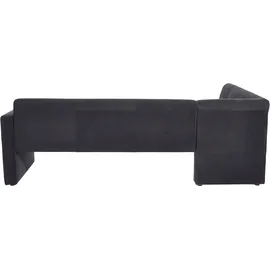 exxpo - sofa fashion Barista 157 x 82 x 245 cm Kunstleder langer Schenkel rechts schwarz