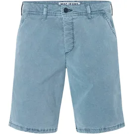 MAC Bermudas "Liam Bermuda", Herren, Gr. 38, N-Gr, blau (blau mirage), Twill, Obermaterial: 62% Lyocell, 35% Baumwolle, 3% Elasthan, Hosen Bermudas, in gewaschener Optik, Twillqualität