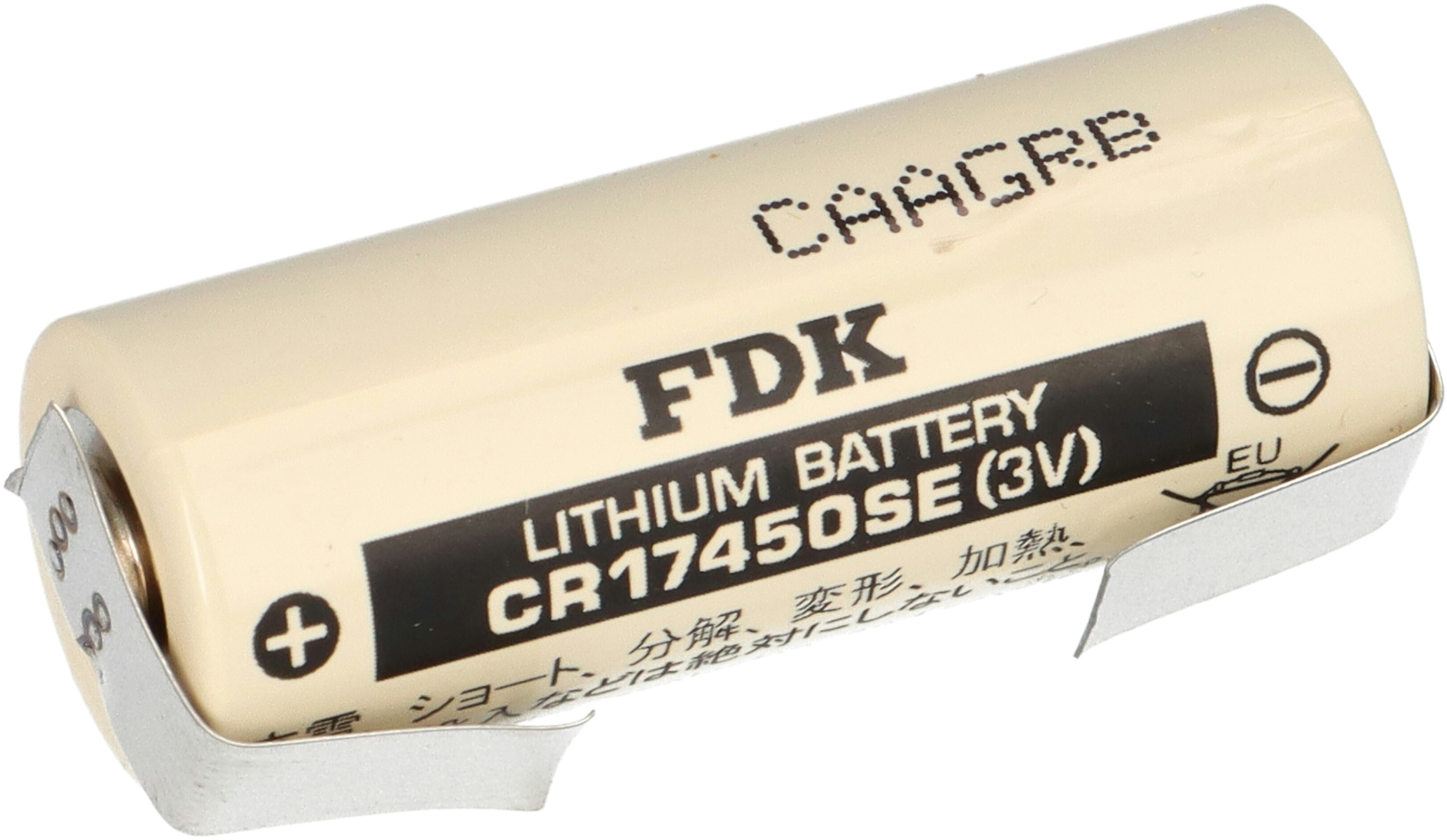 Sanyo FDK Lithium 3V Batterie CR 17450SE A - Zelle U Lötfahne Temperaturbereich -40 - +85°C