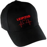 Multifanshop Baseballcap - Leipzig - Herzschlag - Druck rot
