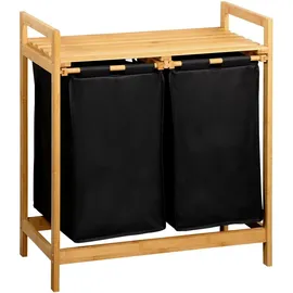 KESPER Wäschesammler, natur Polyester, B/H/L: ca. 33x73x64 cm, | natur, schwarz