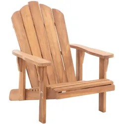 CLP Stuhl Brownsville I Holzstuhl Für Den Garten I Mit Ergonomischer Sitzfläche I Mit Verstellbarer Rückenlehne
