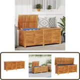 Vidaxl - Gartenbox mit Lüftungsschlitzen 150x50x56 cm Massivholz Akazie - Holz Gartenbox - Gartenaufbewahrung - Outdoor Box - Gartenmöbel