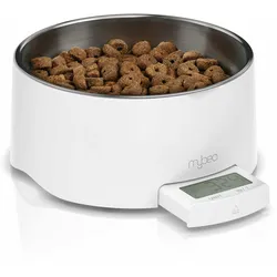 MyBeo Futternapf & Trinknapf mit Waage bis 5 kg - herausnehmbarer Napf - 1000 ml