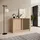 beautysofa Horizon 121 x 85 x 43,5 cm Eiche Artisan / Schwarz