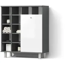 livinity® Fucino Badschrank 78,4 x 91,6 x 34 cm Weiß