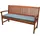 Beautissu Bankauflage 120 x 48 x 5 cm Taubenblau 1 St.