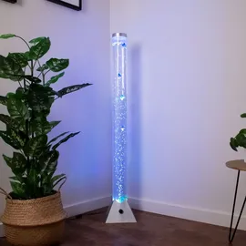 ETC Shop RGB LED Stehleuchte 120,0 cm transparent