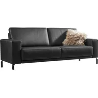 Places of Style 2-Sitzer Apiro, auch mit motorischem Sitzvorzug, Dickleder, Federkern schwarz