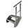 Kaminbau Mierzwa Premium Treppe 38 cm 800 mm Verzinkt