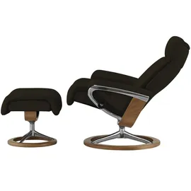 Stressless Relaxsessel Leder 78 x 111 x 76 cm Braun mit Hocker