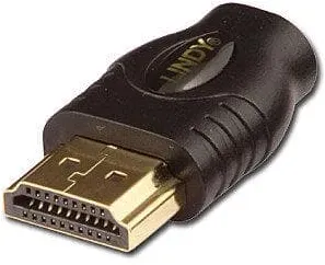 LINDY 41083 Adapter HDMI (Stecker) an HDMI Micro (Kupplung) - Adapter HDMI Micro an H