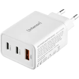 Intenso Power Adapter W65ACC GaN Ladegerät, Weiß