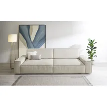 Home Affaire Big-Sofa HOME AFFAIRE "NEU: SHERWOOD XXL, Big-Sofa (316cm), extra tiefe Sitzfläche 95 cm", beige (hellbeige), B:316cm H:90cm T:135cm, 100% Polyester, Sofas, Big-Sofa, bequemer Sitzkomfort, Cord u. Leinenoptik, Kedernaht
