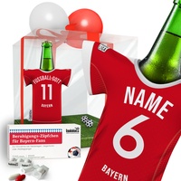 PERSONALISIERTES Geschenk passend für FC Bayern Fanartikel Fans | Fußball Männer Geschenk-Überraschung Trikotkühler Geburtstag Weihnachten by Ligakakao.de