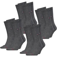 Tommy Hilfiger Herren Frauen Unisex Sport Socken 8er Pack in 47-49 Grau