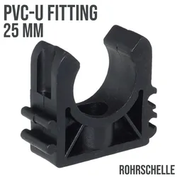 25 mm PVC Klebe Fitting Rohr Schelle Halter Klemme Clip