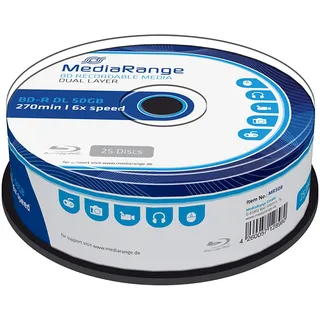 MediaRange BD-R Dual Layer 50GB 6x MR508