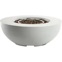 Beliani Feuerstelle Grau Stein, 108x40x108 cm