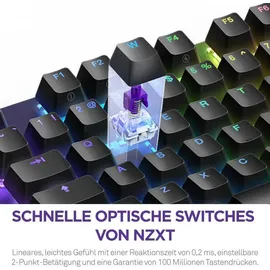 NZXT Function 2 Gaming-Tastatur Schwarz PC
