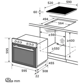 GGV Exquisit Exquisit Elektro-Herd-Set »EHE246-020«, schwarz