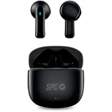 SPC Zion 2 Play – Bluetooth-Kopfhörer In-Ear mit 28h Akkulaufzeit bei mehrfacher Aufladung, ultrakompakt, Freisprecheinrichtung, Sprachassistent und sehr kleines USB-C-Ladegehäuse - Schwarz