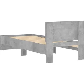 vidaXL Bettgestell 90 x 200 cm H2 Grau