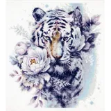Marussia Magic Needle Kreuzstich Stickpackung Der weiße Tiger, Zählmuster, 24x26cm