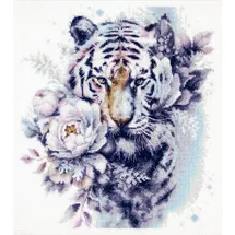 Marussia Magic Needle Kreuzstich Stickpackung Der weiße Tiger, Zählmuster, 24x26cm