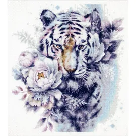 Marussia Magic Needle Kreuzstich Stickpackung Der weiße Tiger, Zählmuster, 24x26cm