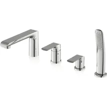 Ravak Flat - Armatur Fl 026.00 für den Wannenrand, 4loch, Chrom X070120