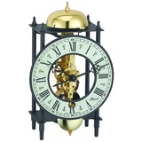 Hermle Uhrenmanufaktur Tischuhr, Schmiedeeisen, Schwarz, 24cm x 13cm x 9,5cm