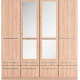 Priess Wäscheschrank Barcelona 185 x 193 x 54 cm Braun