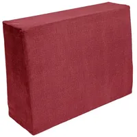 TexDeko BeSmart Seitenkissen 60x43x20/15cm für Palettenkissen mit Abperleffekt Samt-Stoff