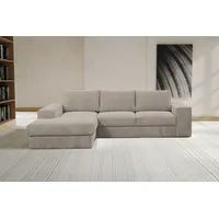 Werk2 Ecksofa Rozzana, in modischem Cord-Bezug, beige