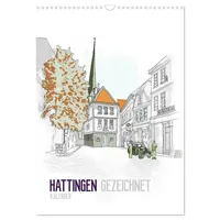 Calvendo HATTINGEN GEZEICHNET (Wandkalender 2026 DIN A3 hoch), CALVENDO