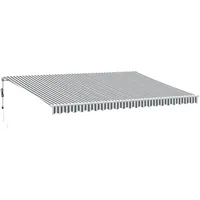 vidaXL Markise Automatisch 500 x 350 cm anthrazit