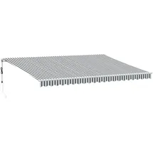 vidaXL Markise Automatisch 500 x 350 cm anthrazit