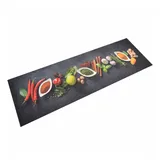 vidaXL Küchenteppich Waschbar Gewürze 60x180 cm Samt