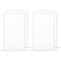 Sigel TA226 Tischaufsteller A6 gerade, 10 Stück, hochwertiges glasklares