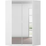 Rauch Eckkleiderschrank Costa 117 x 197 x 104 cm Weiß