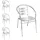 Mojawo Gartenstuhl 54 x 57 x 45 cm grau/silber 4 St.
