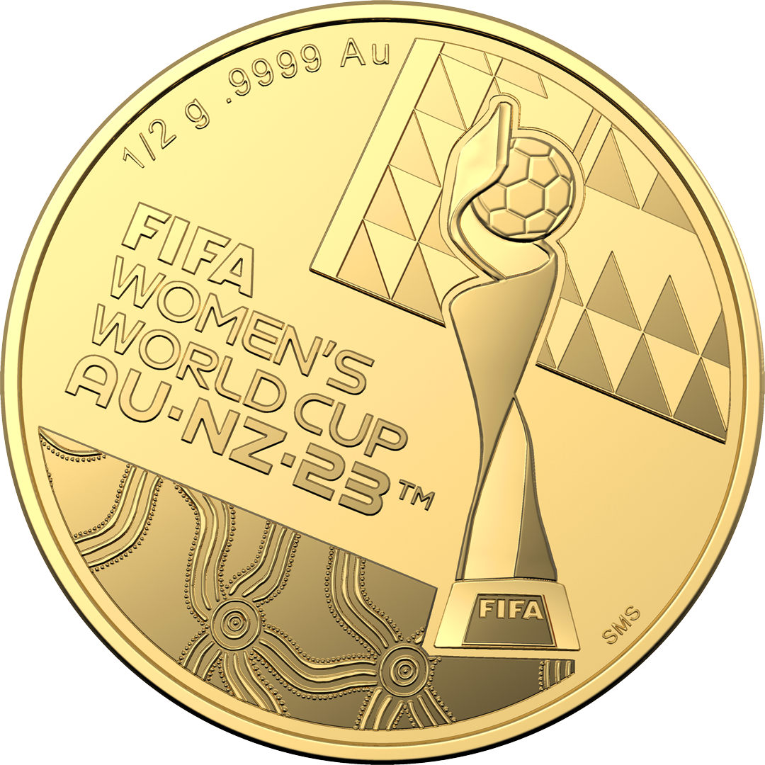 Die offizielle Goldmünze Australiens zur FIFA Frauen Fußball WM 2023!