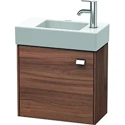 Duravit Brioso Waschtischunterbau BR4051L1079 484x239mm, Nussbaum Natur/Chrom, Tür links
