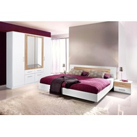 RAUCH Burano Schlafzimmermöbel-Sets Gr. mit 4-trg. Schrank, weiß (weiß, struktureichefarben hell) Komplett Schlafzimmer