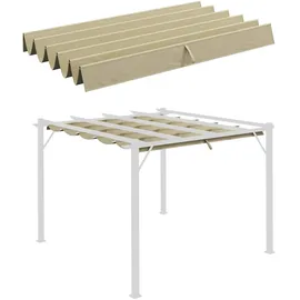 Outsunny Ersatz-Vordach 250 x 255 x 6 cm beige